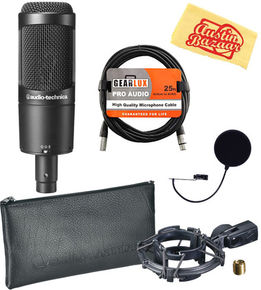 Audio-Technica AT2050 Multi-Pattern Condenser Microphone w/ Pop Filter