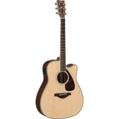 Yamaha FGX830C Solid Top Folk Acoustic-Electric Guitar