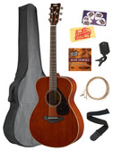 Yamaha FS850 Solid Top Small Body Acoustic Guitar - Natural Mahogany w/ Gig Bag
