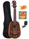 Luna Tribal Pineapple Ukulele w/ Gig Bag