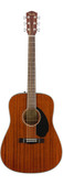 Fender CD-60S Solid Top Dreadnought Acoustic Guitar - All Mahogany