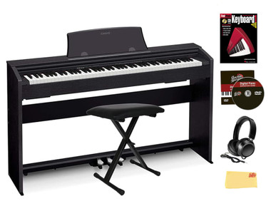 Casio PX-770 Privia Digital Piano - Black w/ Adjustable Bench