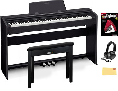 Casio PX-770 Privia Digital Piano - Black w/ Furniture Bench
