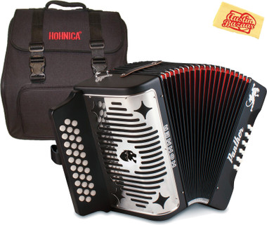 Hohner Panther Diatonic Accordion - Keys G/C/F w/ Gig Bag