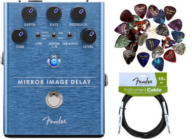 Fender Mirror Image Delay Pedal w/ Instrument Cable