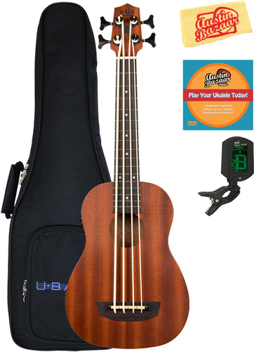 Kala U-Bass-WNDR-FS Wanderer Acoustic-Electric U-Bass Ukulele w/ Gig Bag