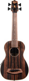 Kala U-Bass-EBY-FL Striped Ebony Fretless Acoustic-Electric U-Bass Ukulele