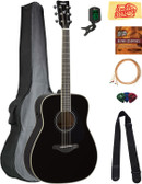Yamaha FG-TA TransAcoustic Acoustic-Electric Guitar - Black w/ Gig Bag