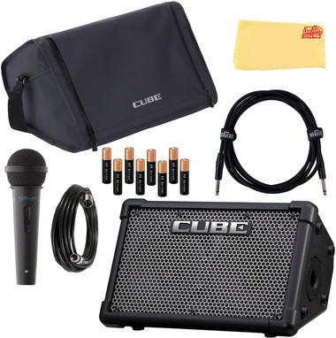 Roland Cube Street EX 4-Channel 50-Watt Battery-Powered Amplifier w/ Roland CB-CS2 Carrying Case