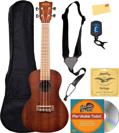Kala KA-15C Satin Mahogany Concert Ukulele w/ Gig Bag