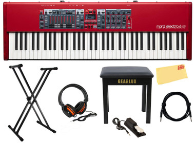 Nord Electro 6 HP 73-Note Hammer Action Stage Piano w/ Adjustable Stand