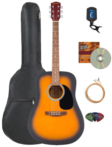 Fender FA-25 Dreadnought Acoustic Guitar - Sunburst w/ Gig Bag