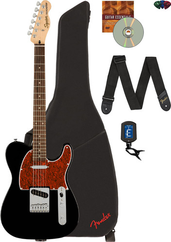 Fender Squier Affinity Telecaster - Black w/ Gig Bag