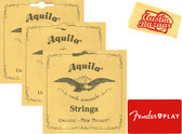 Aquila Concert Ukulele Strings - 3 Pack with Fender Play Online Lessons