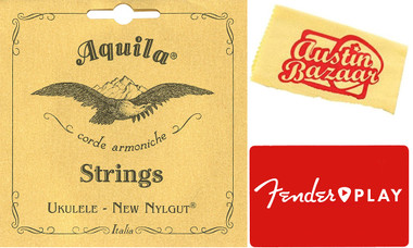 Aquila Tenor Ukulele Strings - 1 Pack with Fender Play Online Lessons