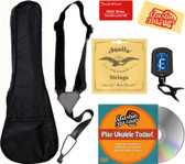 Tenor Ukulele Accessory Bundle w/ Gig Bag