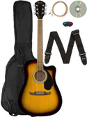 Fender FA-125CE Dreadnought Cutaway Acoustic-Electric Guitar - Sunburst w/ Gig Bag