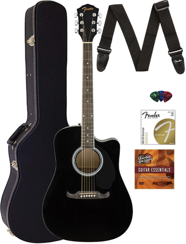 FENDER アコースティックギター FA-125 Amazon.com: Fender FA-125 Acoustic Guitar - Sunburst Bundle