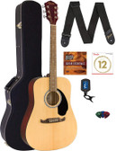 Fender FA-125 Dreadnought Acoustic Guitar - Natural w/ Hard Case