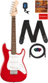 Fender Squier 3/4-Size Kids Mini Strat Electric Guitar - Dakota Red w/ Cable