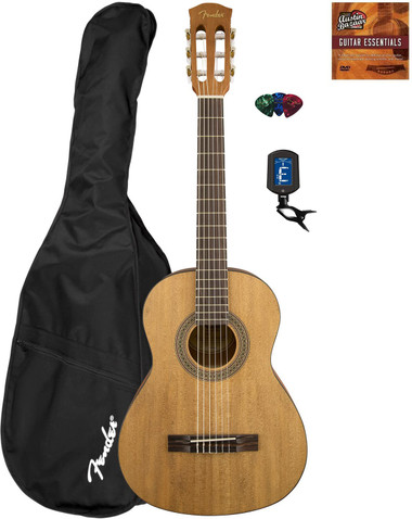 Fender FA-15N 3/4-Size Kids Classical Guitar - Natural w/ Gig Bag
