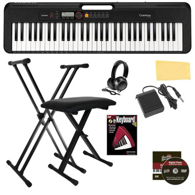 Casio CT-S200 Casiotone 61-Key Keyboard - Black w/ Adjustable Stand