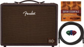Fender Acoustic Junior Go Rechargeable Battery Acoustic Guitar Combo Amplifier w/ Instrument Cable