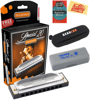Hohner Special 20 Harmonica - Key of B w/ Instructional Manual