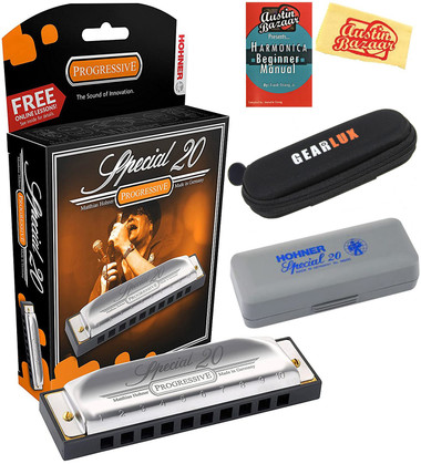 Hohner Special 20 Harmonica - Key of D w/ Instructional Manual