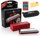 Hohner 544 Golden Melody Harmonica - Key of F w/ Instructional Manual