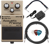 Boss AD-2 Acoustic Preamp w/ Roland Power Adapter