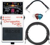 Boss TU-3 Chromatic Tuner w/ Instrument Cables