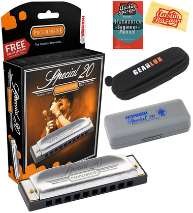 Hohner Special 20 Harmonica - Key of F w/ Instructional Book