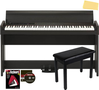 Korg C1 Air Digital Piano - Brown w/ Furniture Bench