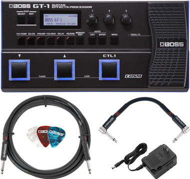 Boss GT-1 Guitar Effects Processor w/ AC Adapter
