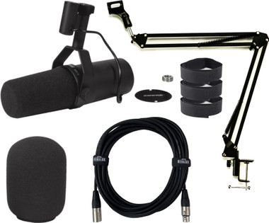 Shure SM7B Vocal Dynamic Microphone w/ Desk Boom Arm Stand