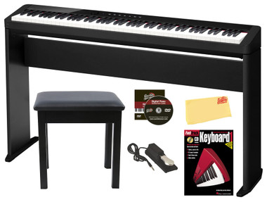 Casio PX-S1100 Privia Slim Digital Piano - Black w/ CS-68 Stand