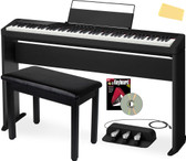 Casio PX-S1100 Privia Slim Digital Piano - Black w/ SP-34 Pedal