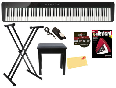 Casio PX-S1100 Privia Slim Digital Piano - Black w/ Adjustable Stand