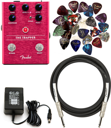 Fender The Trapper Dual Fuzz Pedal w/ Power Supply