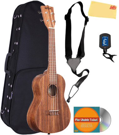 Kala KA-TEAK-C Teak Concert Ukulele w/ Hard Case