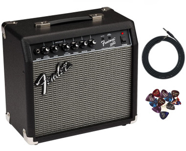 Fender Frontman 20G Guitar Combo Amplifier - Black w/ Instrument Cable