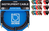 Boss BIC-25 25-Foot Instrument Cable, Straight-Straight - 1 Pack w/ Picks