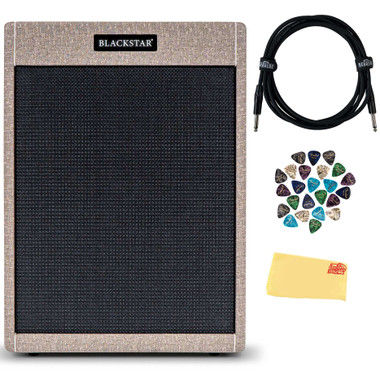 Blackstar St. James 2x12-Inch Vertical Guitar Amplifier Cabinet - Fawn w/ Instrument Cable