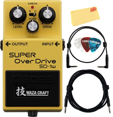 Boss SD-1W Waza Craft Super Overdrive w/ Instrument Cable