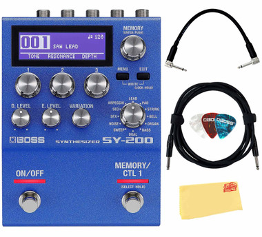 Boss SY-200 Guitar Synthesizer w/ Instrument Cables