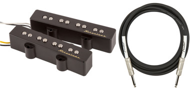 Fender Vintage Noiseless Jazz Bass Pickups w/ Instrument Cable