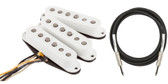 Fender Custom Shop Texas Special Stratocaster Pickups - White w/ Instrument Cable