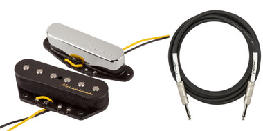 Fender Vintage Noiseless Telecaster Pickups w/ Instrument Cable