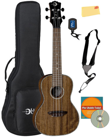 Luna Walnut Concert Ukulele w/ Gig Bag